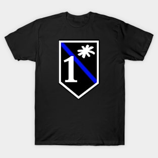 One Asterisk-Thin Blue Line- Police T-Shirt